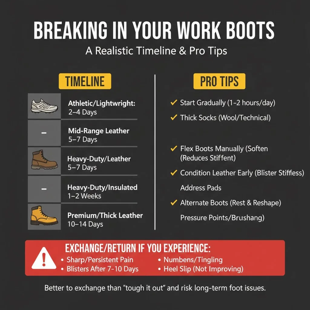 Breaking In Work Shoes: Your Comfort Guide