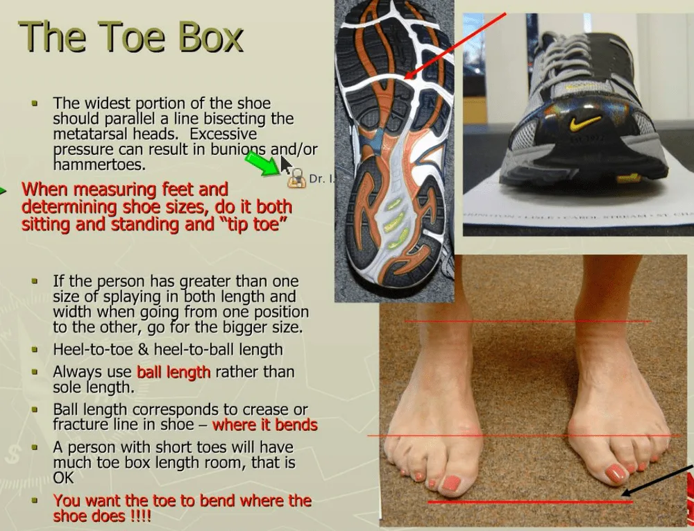toe box width volume space