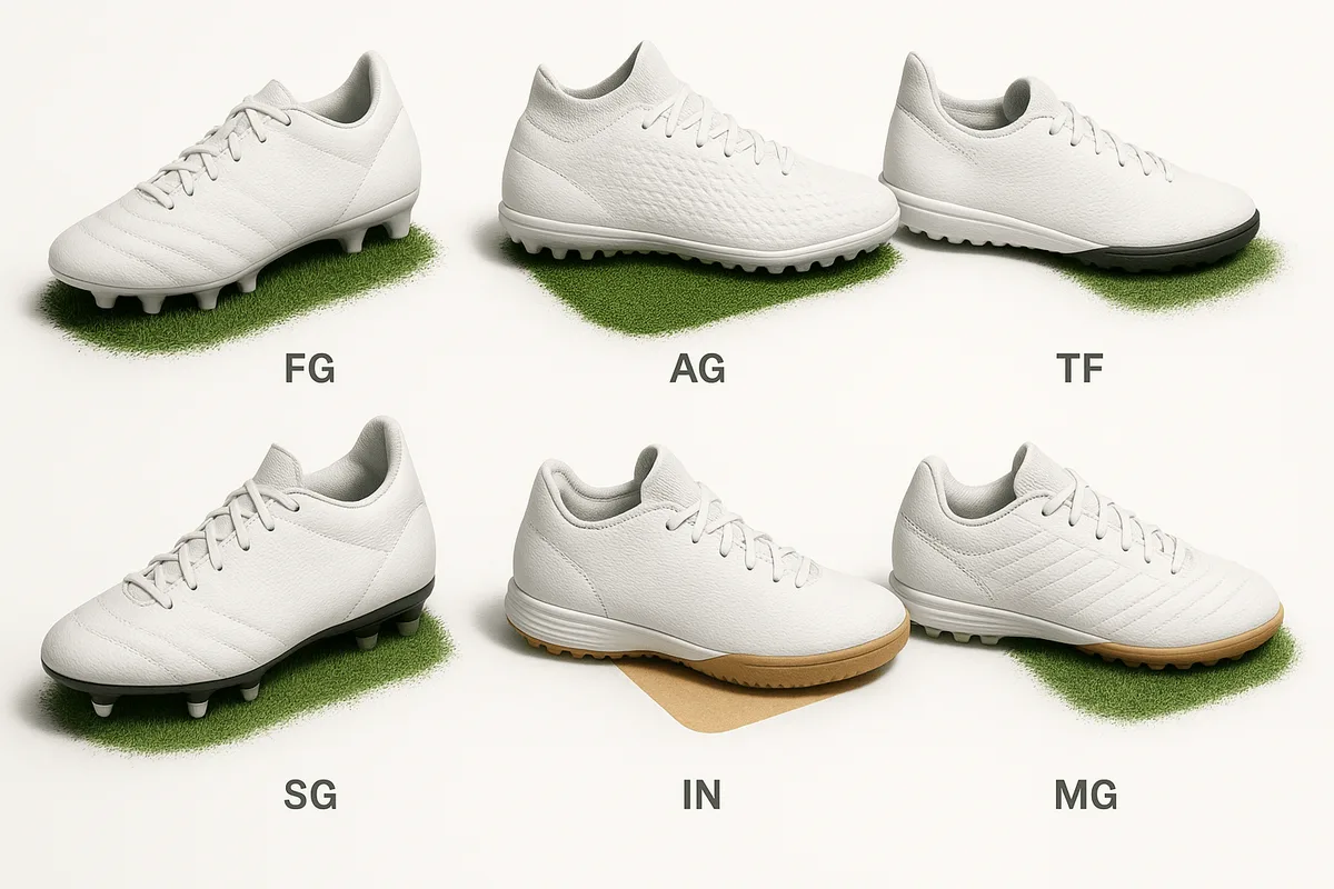 What is the difference between FG and AG soccer cleats?